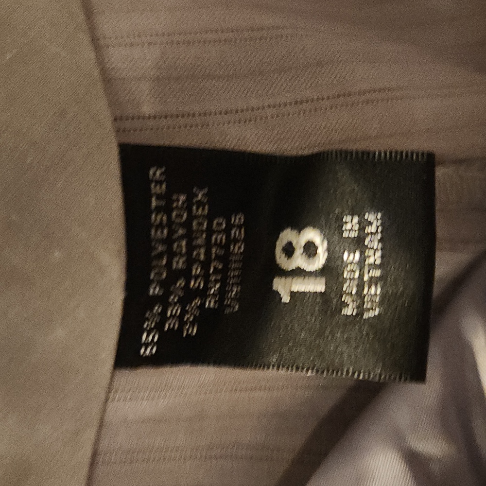 Massino SZ 18 Grey Pinstripe Dress Capris - Picture 8 of 9
